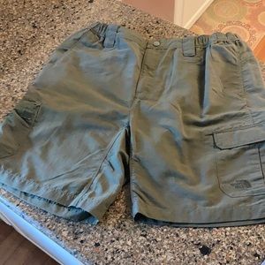 North face cargo style shorts.